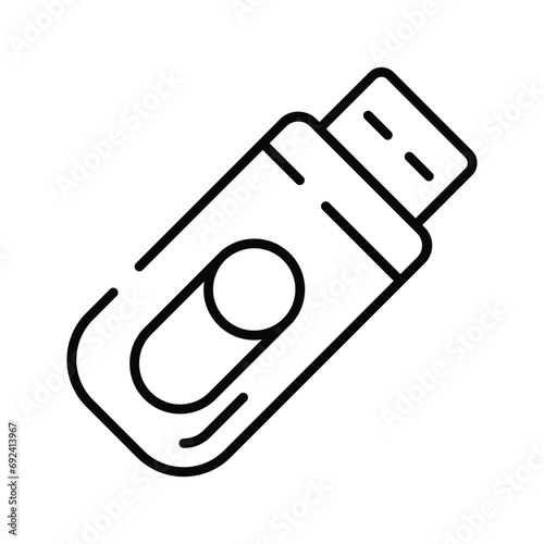 Flash drive vector in modern style, editable vector of universal serial bus