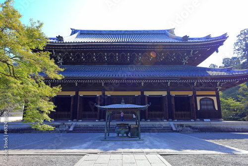 Nanzen-ji Temple, a Buddhist temple complex with a Zen garden, forested grounds in Kyoto, Japan photo