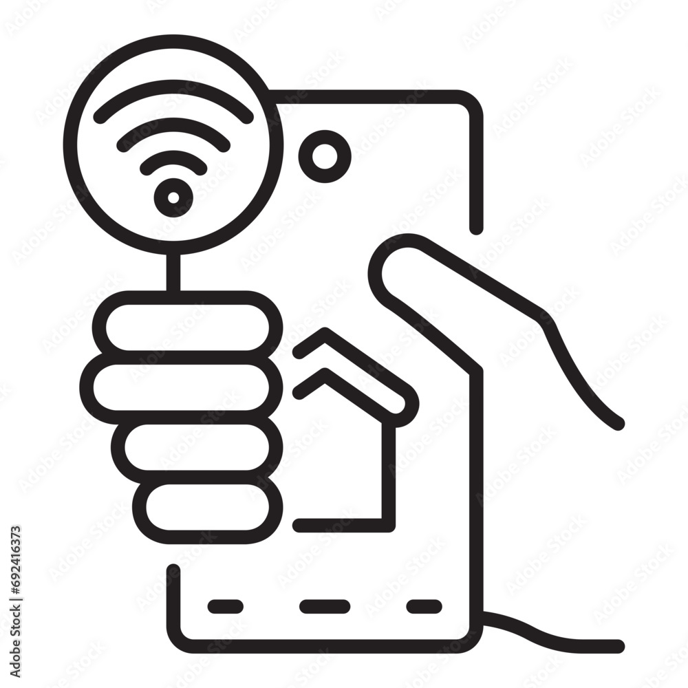 Smartphone line icon