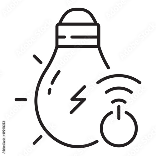 Light bulb line icon