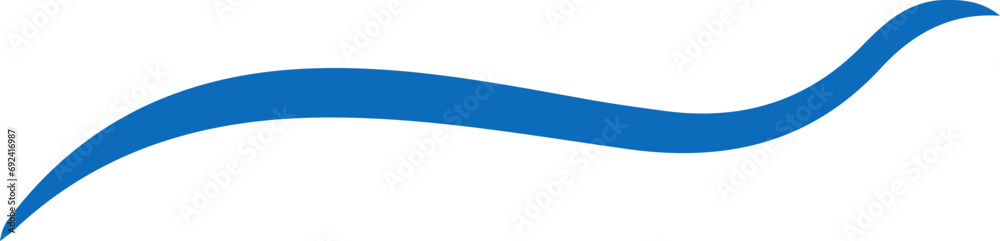 Wave shape vector illustration. Wavy line silhouette design element Wave shape vector illustration. Wavy line silhouette design element
