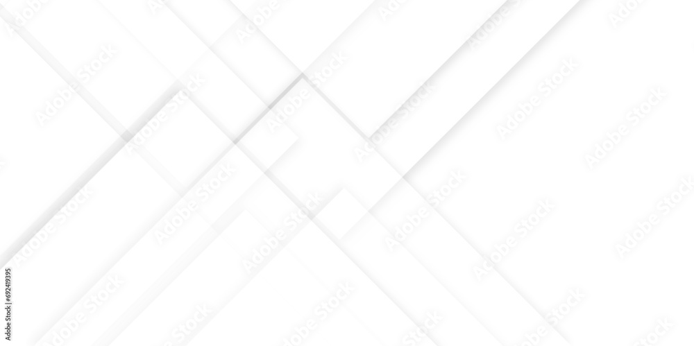 Abstract white architecture fragment with geometric lines, white background with transparent geometric shapes with different size white boxes, Panoramic geometric shapes on abstract white background. Abstract white architecture fragment with geometric lines, white background with transparent geometric shapes with different size white boxes, Panoramic geometric shapes on abstract white background.
