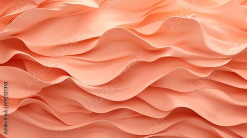 abstract 3d paper texture in peach fuzz photo