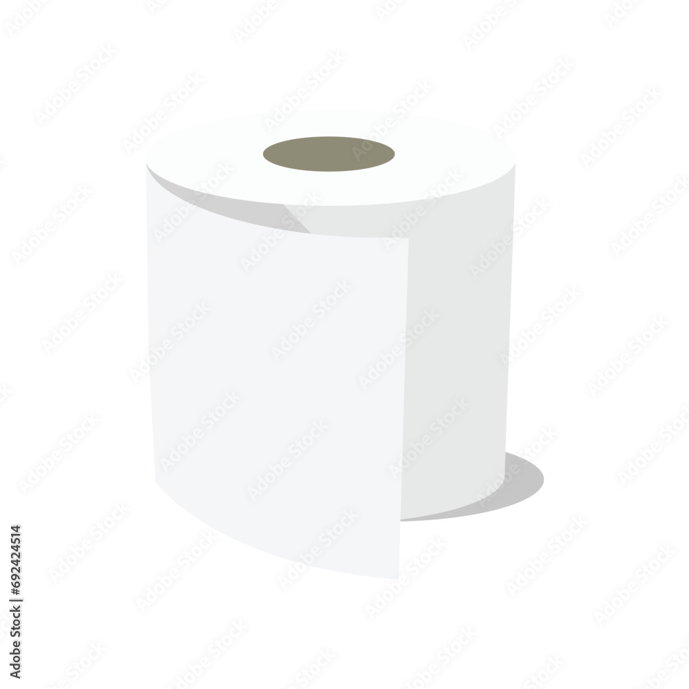 Toilet paper isolated on white background Toilet paper isolated on white background