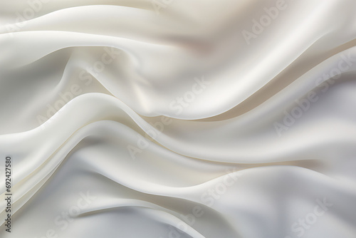 Luxurious White Silk Fabric Background for High-end Design