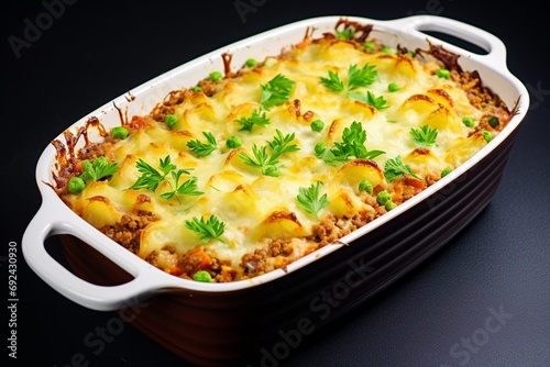 Hotdish: Comforting Casserole with Starch, Meat, and Vegetables photo