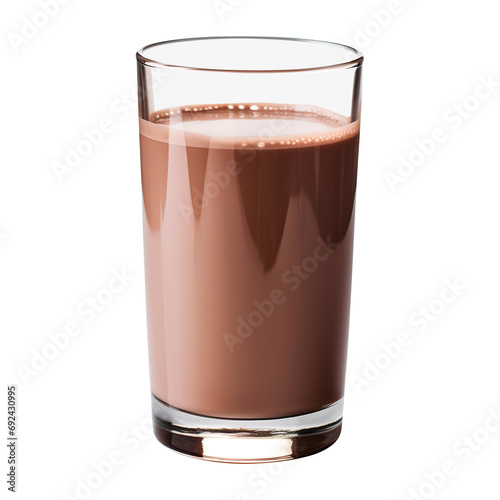 glass of milk with chocolate isolated on transparent background Remove png, Clipping Path, pen tool