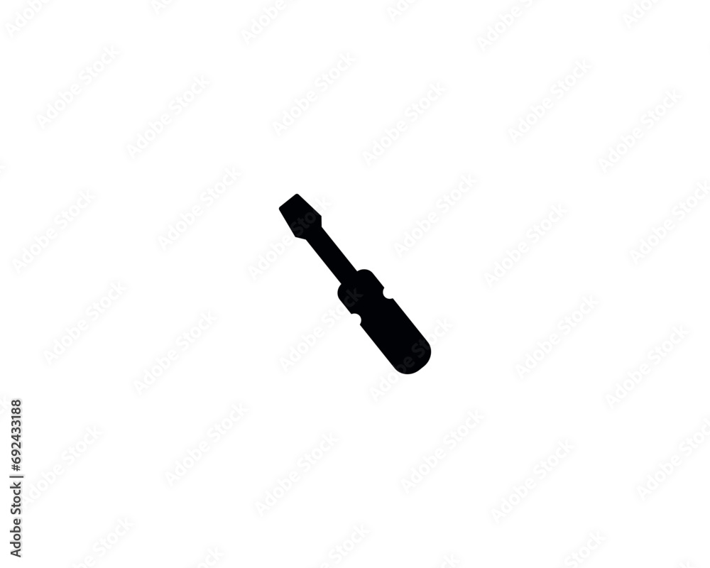 Screwdriver mechanic settings tool icon vector symbol illustration isolated Screwdriver mechanic settings tool icon vector symbol illustration isolated