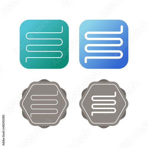 Underfloor Heating Vector Icon