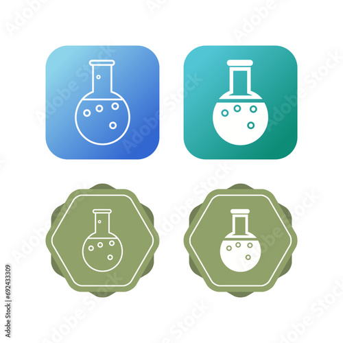 Chemical Flask Vector Icon