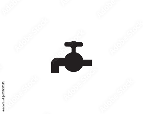 Service water icon vector symbol design illustration.