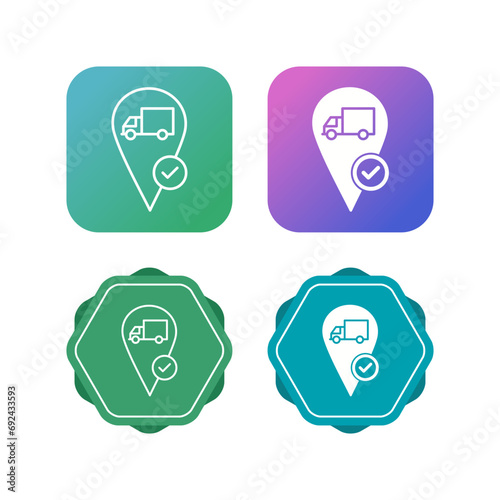 Valid Destination Vector Icon