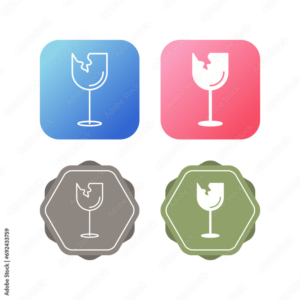 Broken Vector Icon Broken Vector Icon