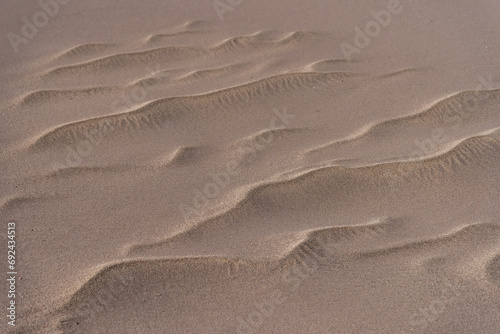 Sand in waves made by the wind  medium plan  Great Sand Dunes National Park  Preserve Colorado