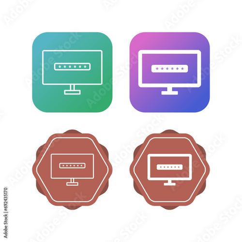 System Password Vector Icon