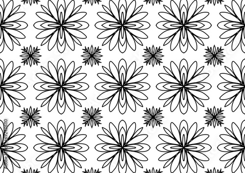 pattern seamless wallpaper design texture vector art decoration illustration floral geometric ornament decorative floral vintage color textile tile background element shape floral style repetition