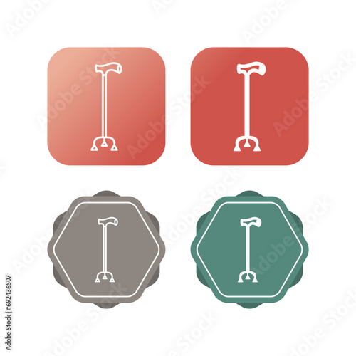 Walking Stick Vector Icon