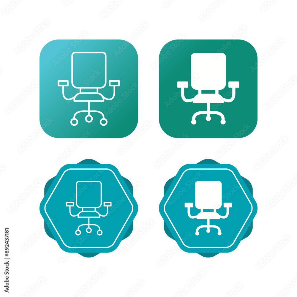 Office Chair Vector Icon Office Chair Vector Icon