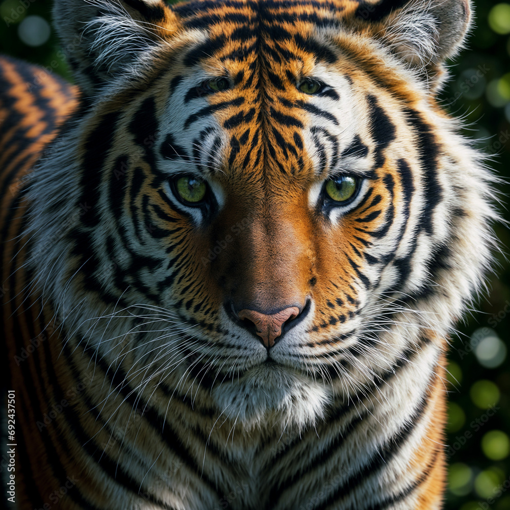 Naklejka premium Portrait of a tiger