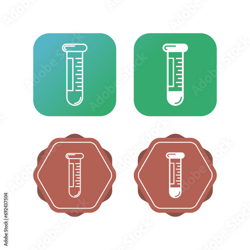 Sample Tubes Vector Icon