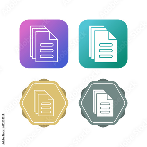 Document Vector Icon