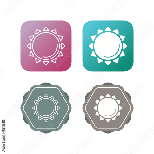 Sun Vector Icon