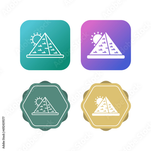 Pyramid Vector Icon