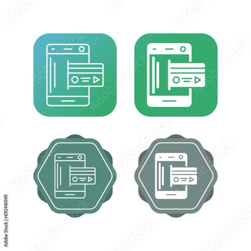 Mobile Money Vector Icon