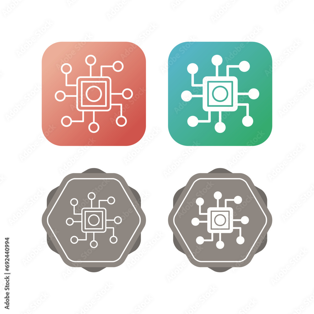 Circuit Vector Icon Circuit Vector Icon
