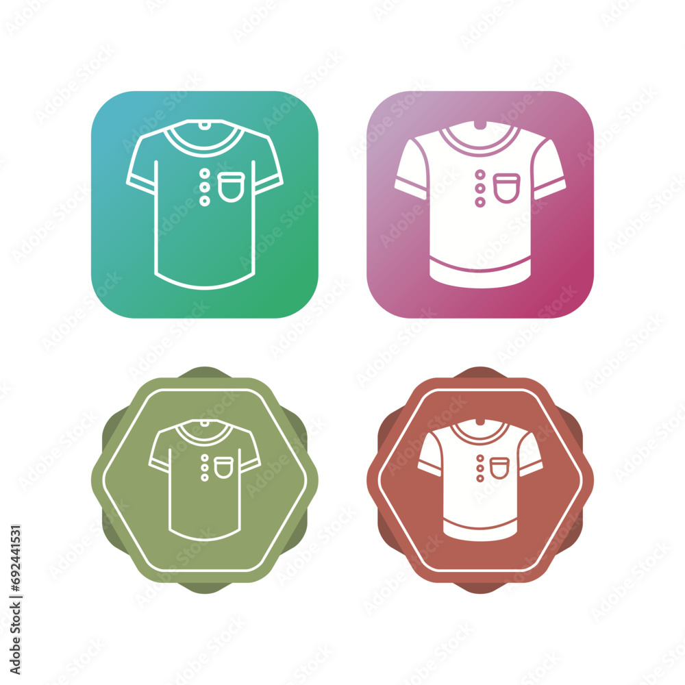 T Shirt Vector Icon T Shirt Vector Icon