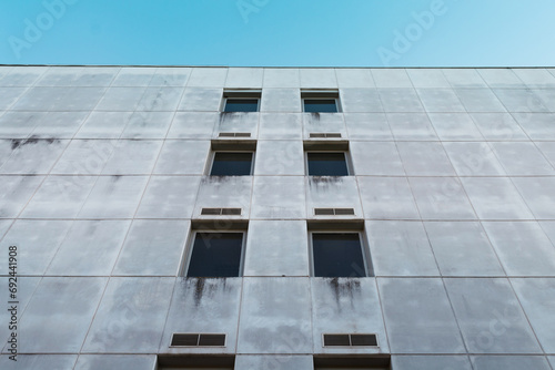 Abstract architecture. Office building with windows.
