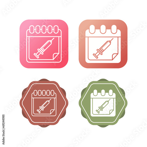 Vaccine Time Vector Icon