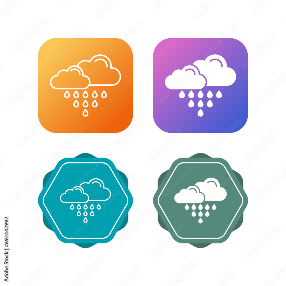 Acid Rain Vector Icon Acid Rain Vector Icon