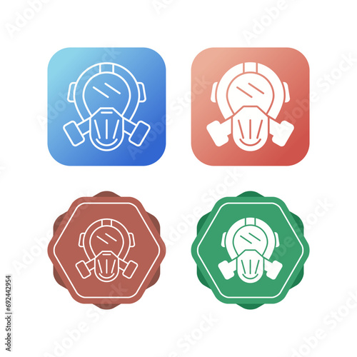 Gas Mask Vector Icon