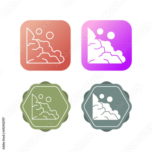 Landslide Vector Icon