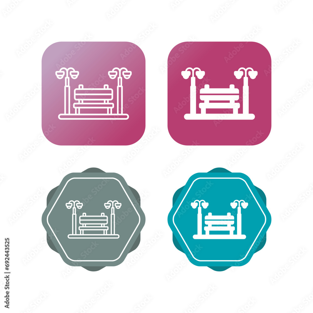 Bench Vector Icon Bench Vector Icon
