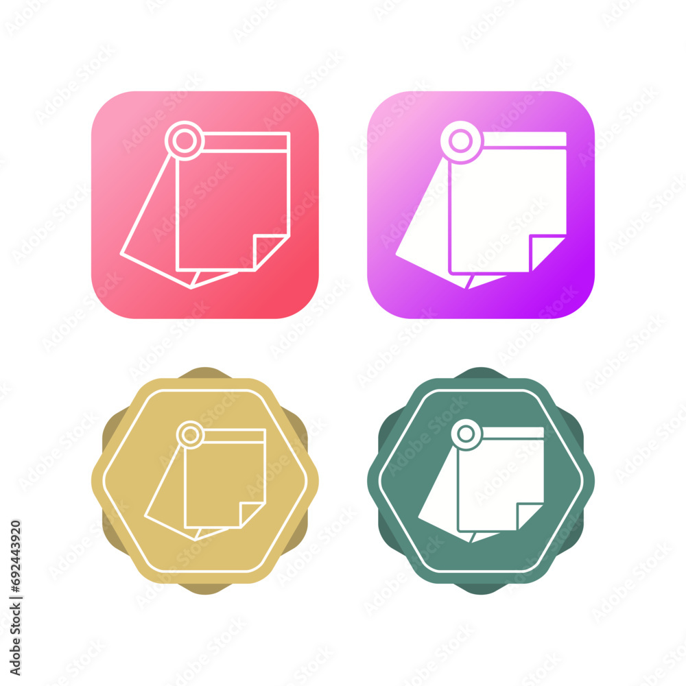 Sticky Note Vector Icon Sticky Note Vector Icon