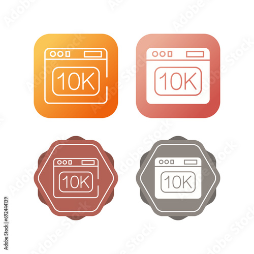 10k Vector Icon