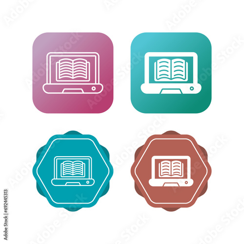 Online Library Vector Icon