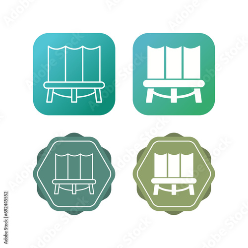 Trampoline Vector Icon