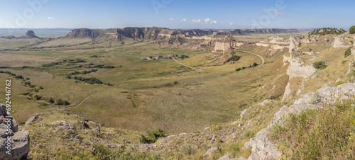 Photography Panorama from the South Overlook of Scotts Bluff National Monument with the acce