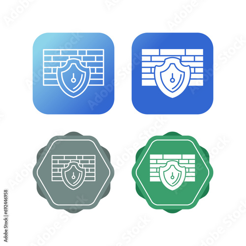 Firewall Vector Icon