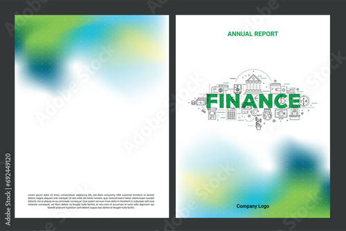 Set of book cover brochure template designs. Vector illustration.