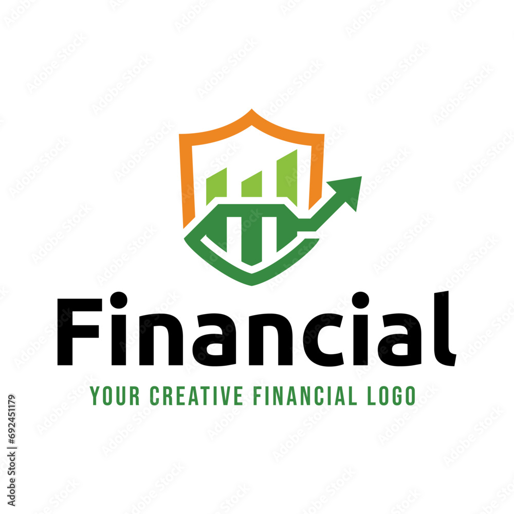 Simple Financial and investment Logo designs concept vector, Modern Finance logo designs isolated on white background