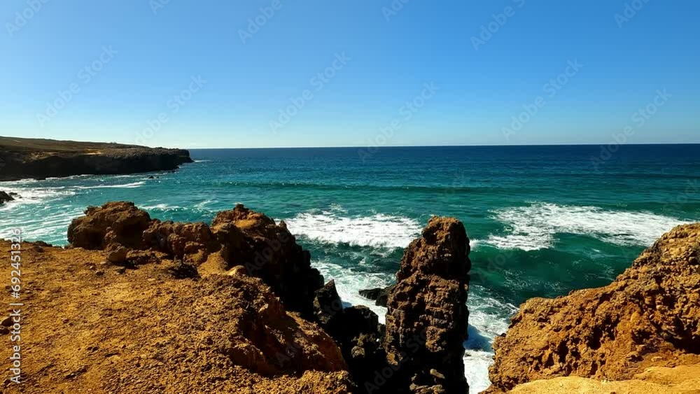 seascape with rocks in Portugal seascape with rocks in Portugal