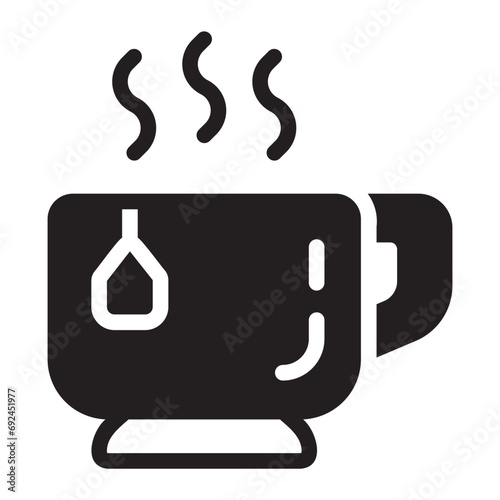 tea mug glyph icon