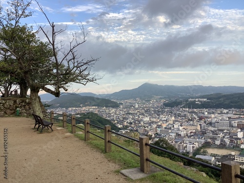 A view of Sumoto city from Mt. Mikuma on Awaji Island