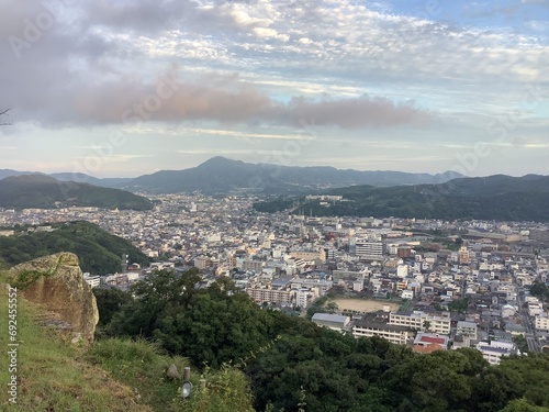 A view of Sumoto city from Mt. Mikuma on Awaji Island