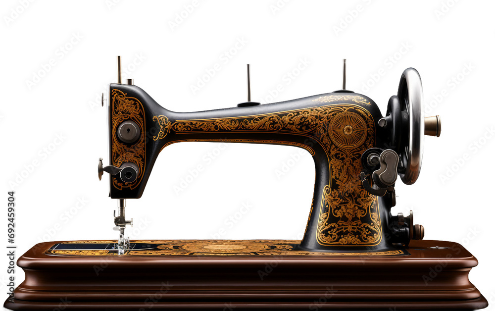 Sewing Machine Edition On Isolated Background
