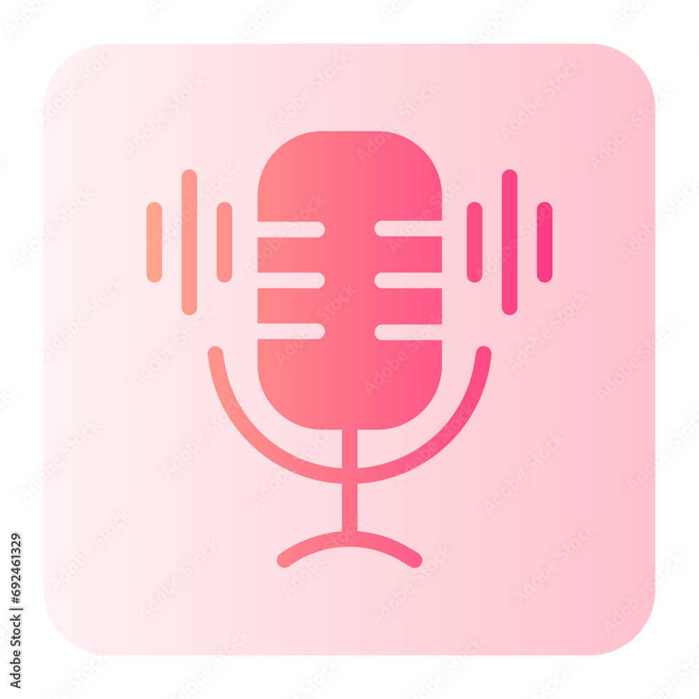 record gradient icon